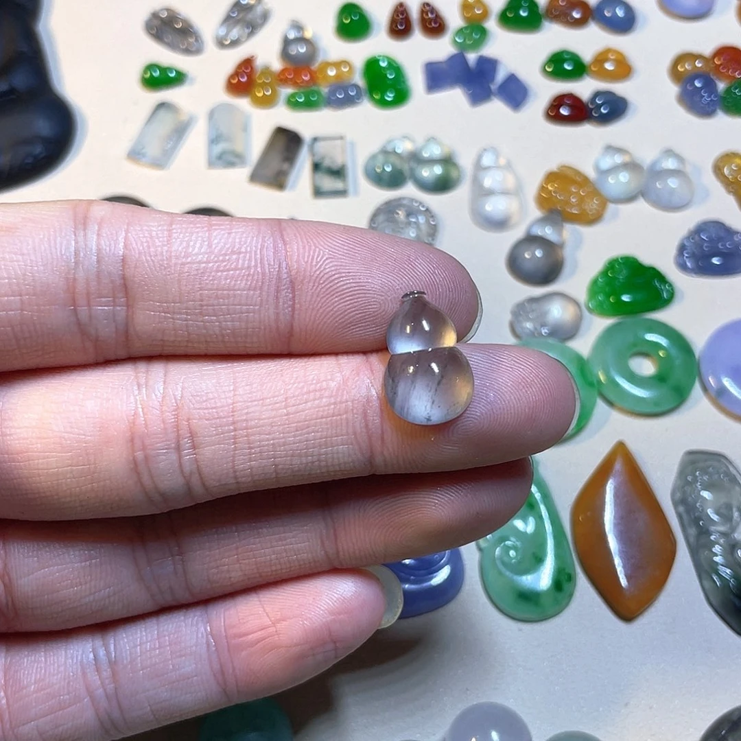 定制翡翠未镶嵌毛货