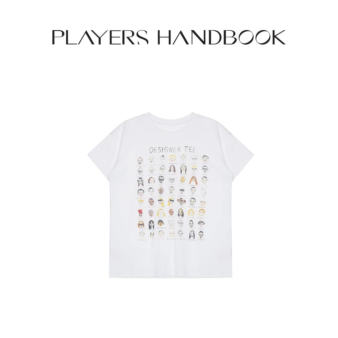 PH  夏季小众设计时尚休闲复古印花百搭正肩短袖T  PH1923