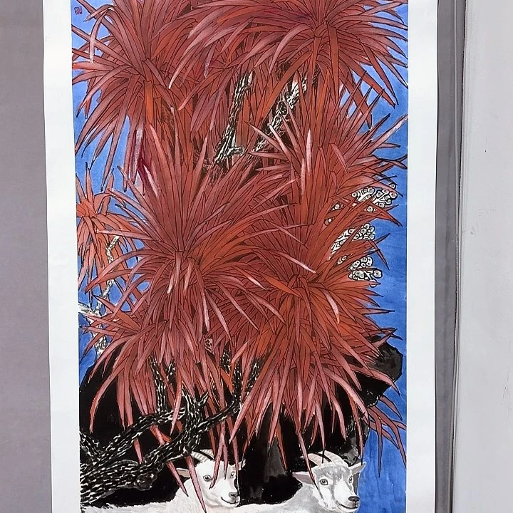 国画亲笔手绘放心去藏