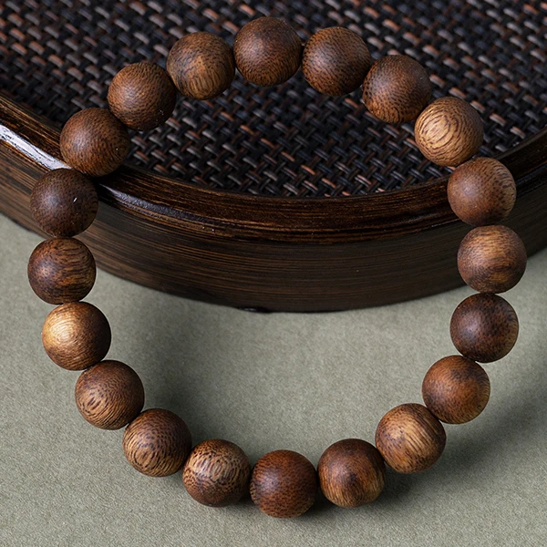 金丝黄油 乌身圆叶 10mm/20颗 7克 莺歌绿奇楠沉香 不抹油