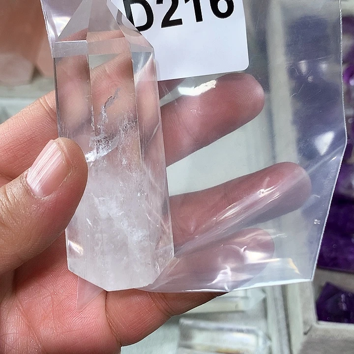 水晶天然水晶柱子D210未镶嵌慧****店