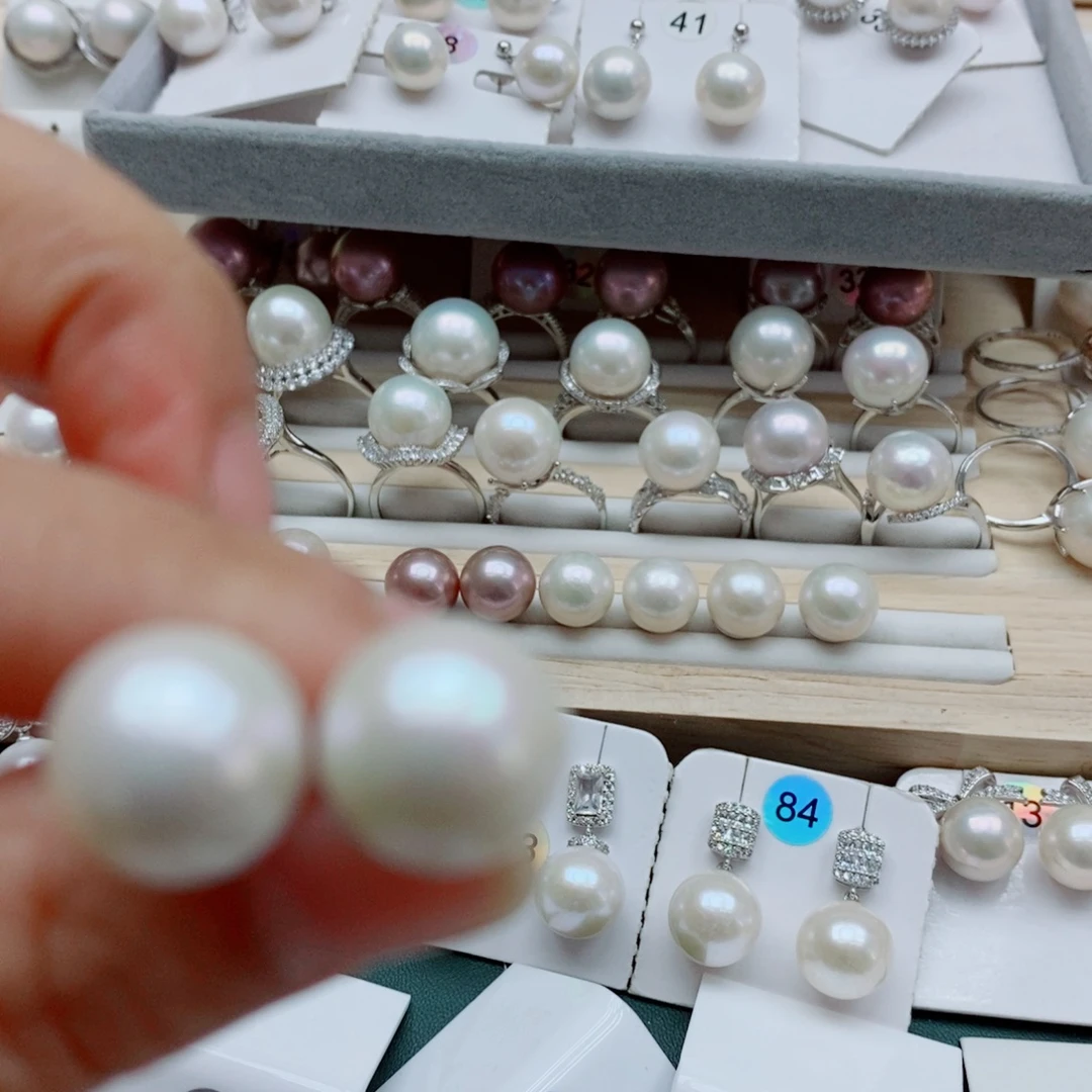 七***造颈饰银S925镶嵌淡水珍珠