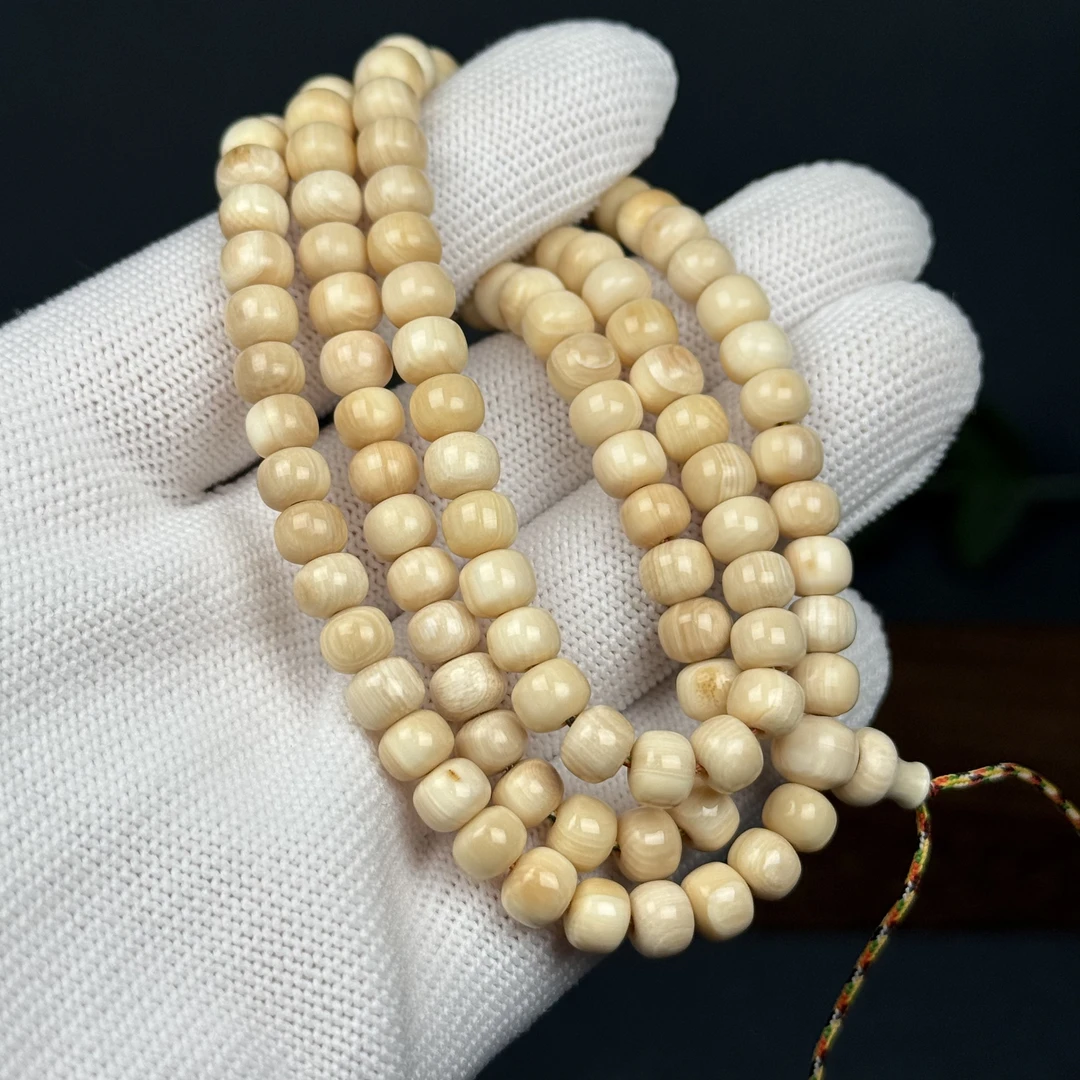 U3486 天然猛犸 特价微瑕108脖挂6.3*5mm一物一图 假一罚十