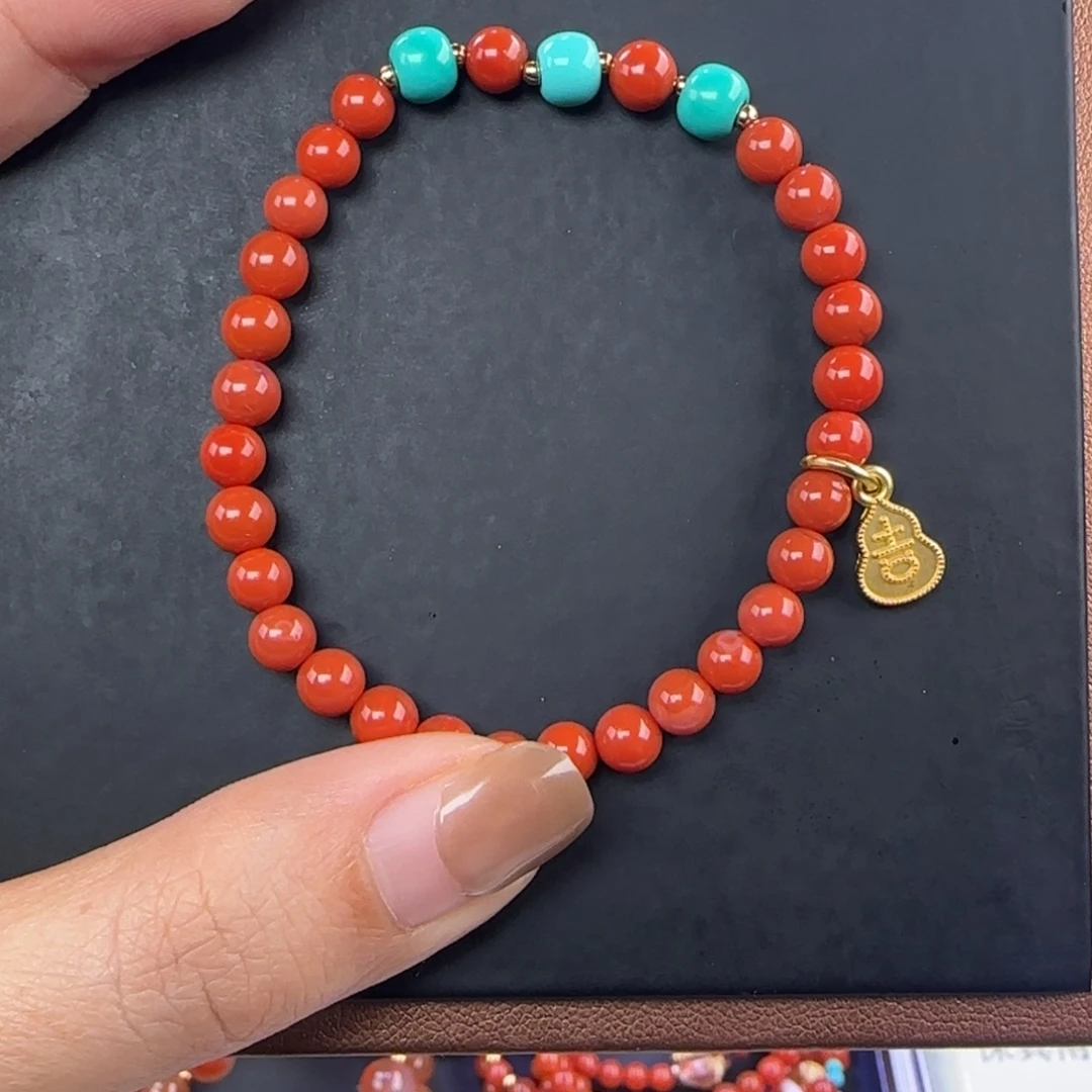 南红玛瑙未镶嵌手链