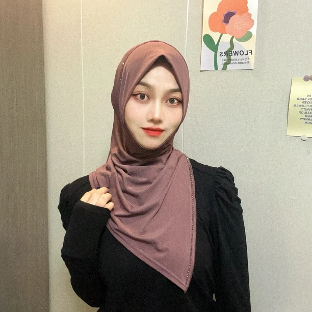 【仲夏-哈蓝礼礼】SF37纱巾侧开式帽子五色