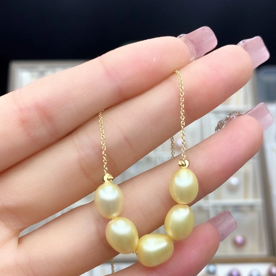 淡水珍珠颈饰合金