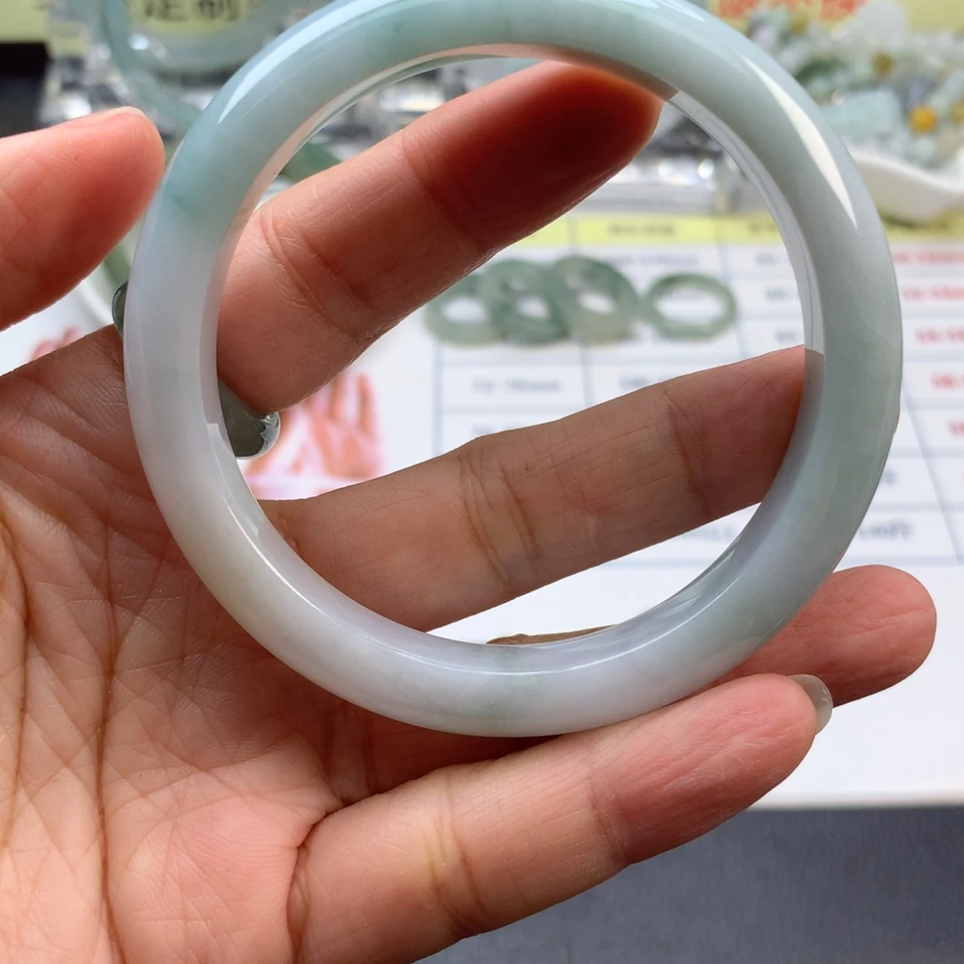 定制翡翠未镶嵌手镯定制不退换57