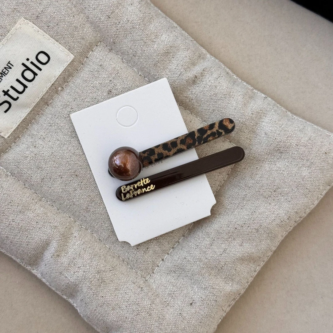 韩系晕染红热气球对夹高级彩钻球球字母发夹可爱少女扎发碎发刘