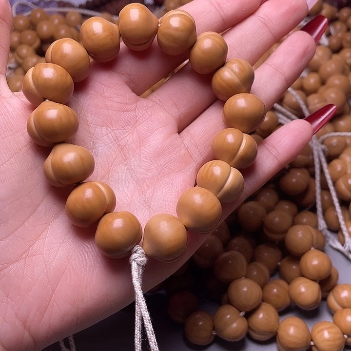 猴头核桃手串17尺寸镜面柯基屁桃手持全品无暇