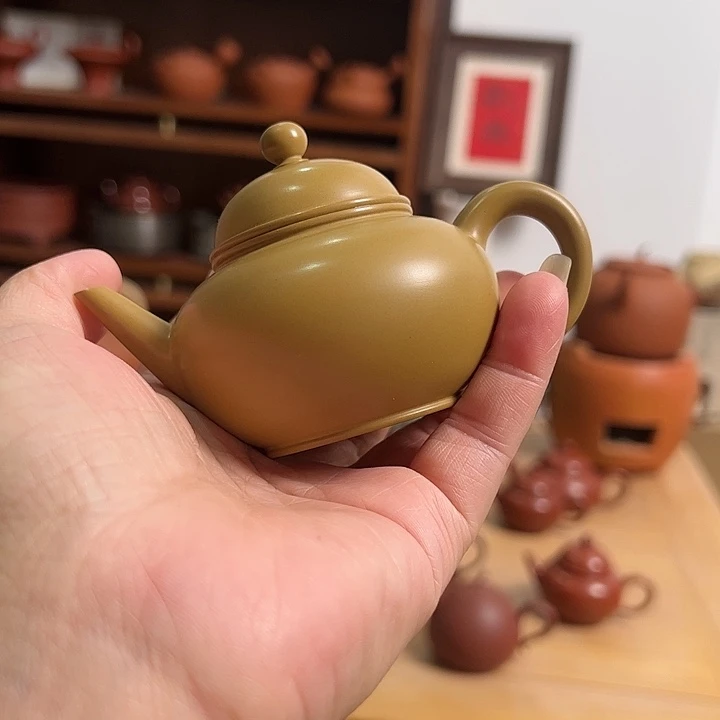 【闪购商品】n*c手拉壶黄金朱泥水平壶大约90