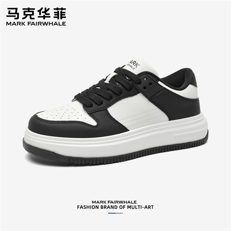 马克华菲板鞋男款2025秋季新款男士休闲板鞋百搭潮鞋厚底低帮男鞋