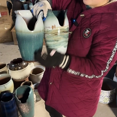 口14高26瑕疵盆子盆子