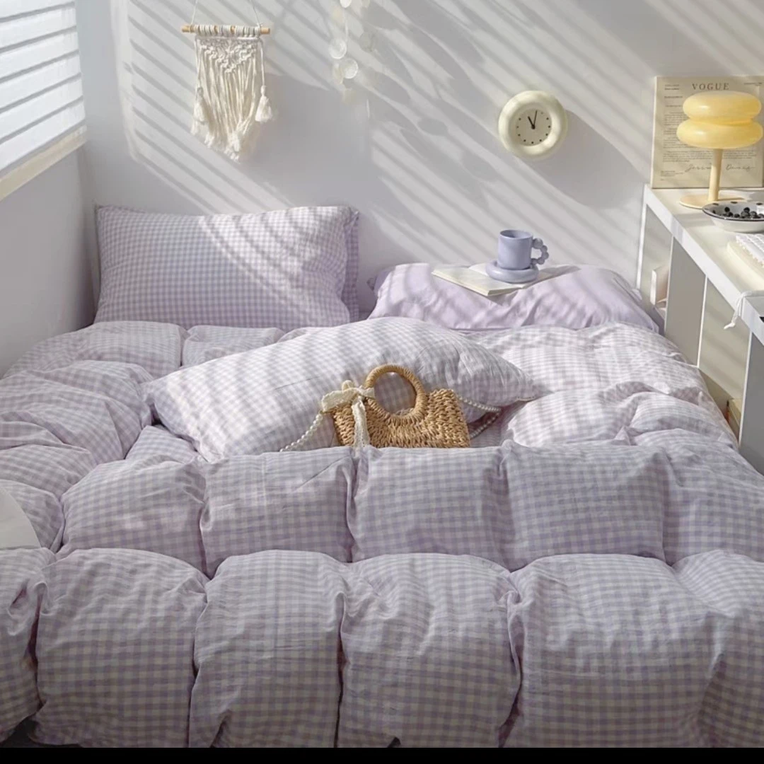 全棉水洗棉床单款四件套