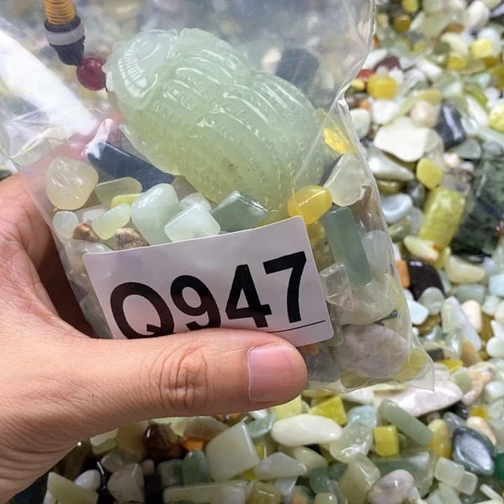 未镶嵌蛇纹石玉鱼缸石
