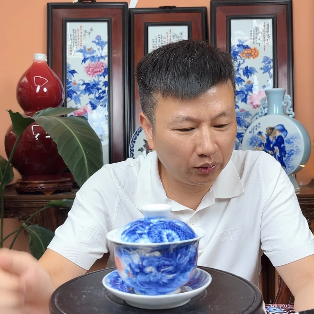 景德镇陶瓷手工盖碗