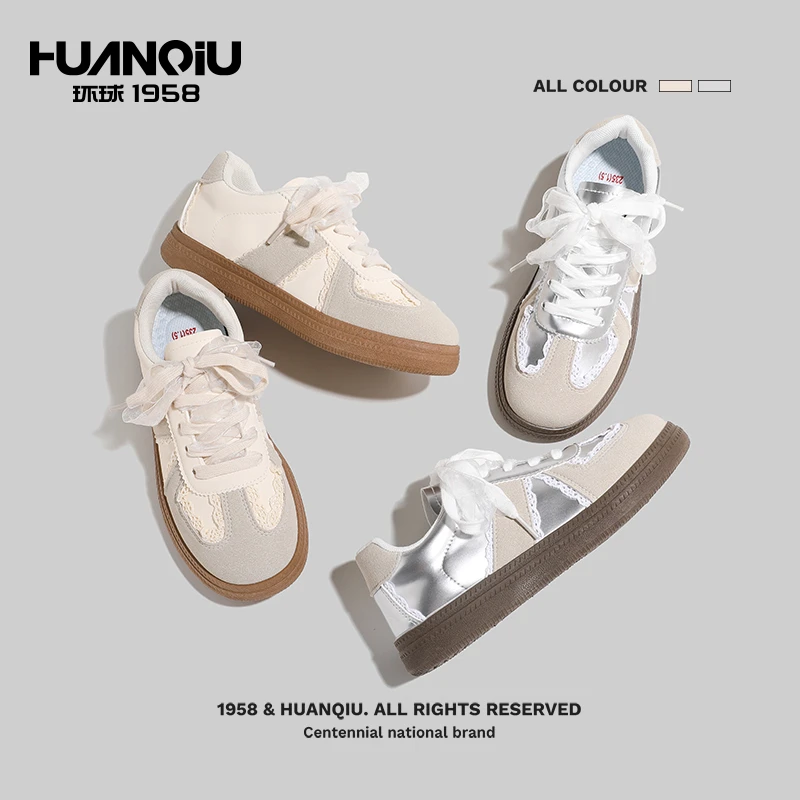 【双11好物】HUANQIU/环球德训鞋秋季休闲鞋复古女鞋小众精灵风百搭
