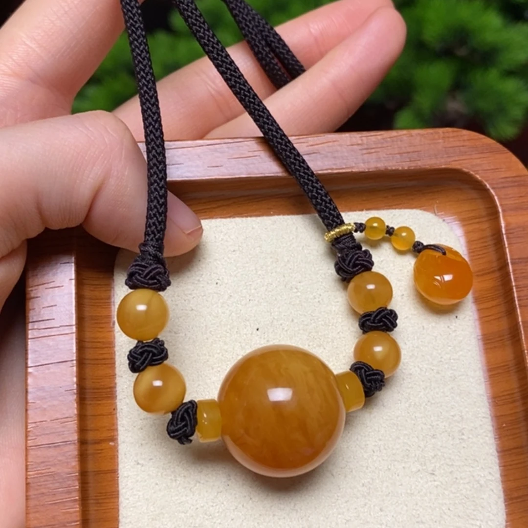 【闪购商品】蜜蜡颈饰未镶嵌项链
