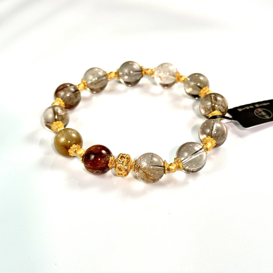 E2764C发晶水晶多宝手串