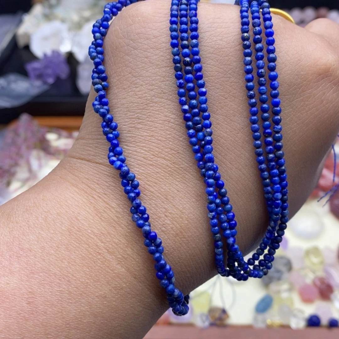 青金石未镶嵌直径卡2.5半成品