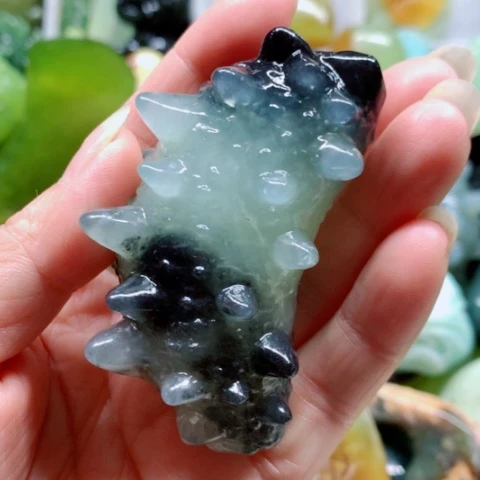 蛇纹石玉未镶嵌手把件