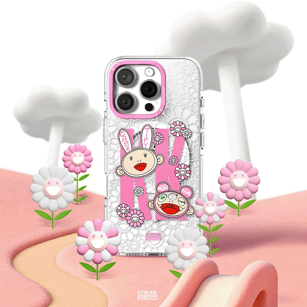 【村上隆水晶边】CASE潮牌苹果16Promax151413全包防摔手机壳