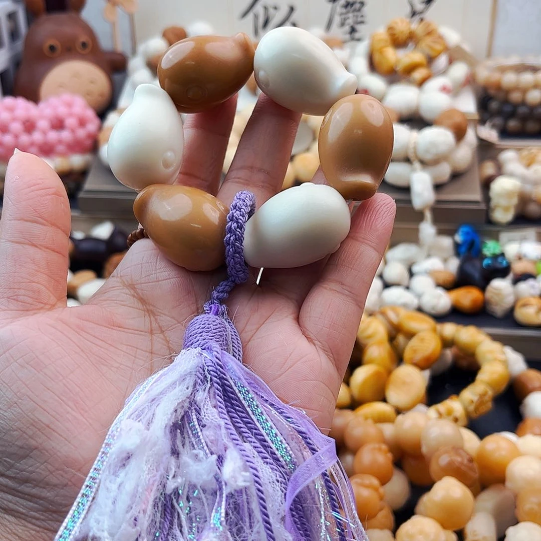 菩提根/象牙果手串鲸鱼手捻