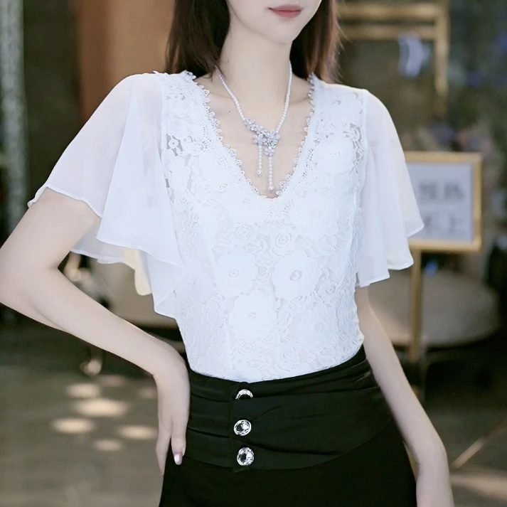 【玫瑰私语】法式重工气质时尚百搭上衣