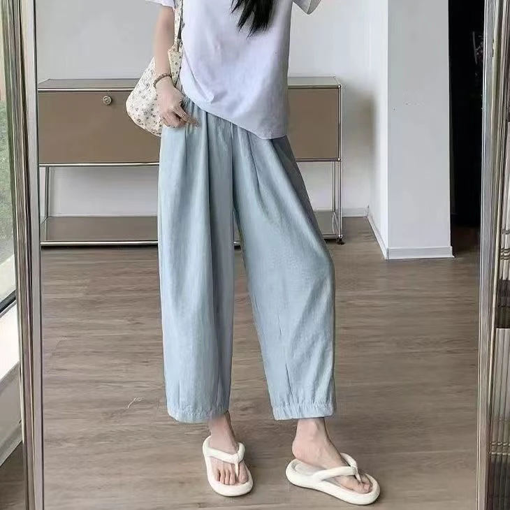 小香风洋气潮流九分萝卜裤