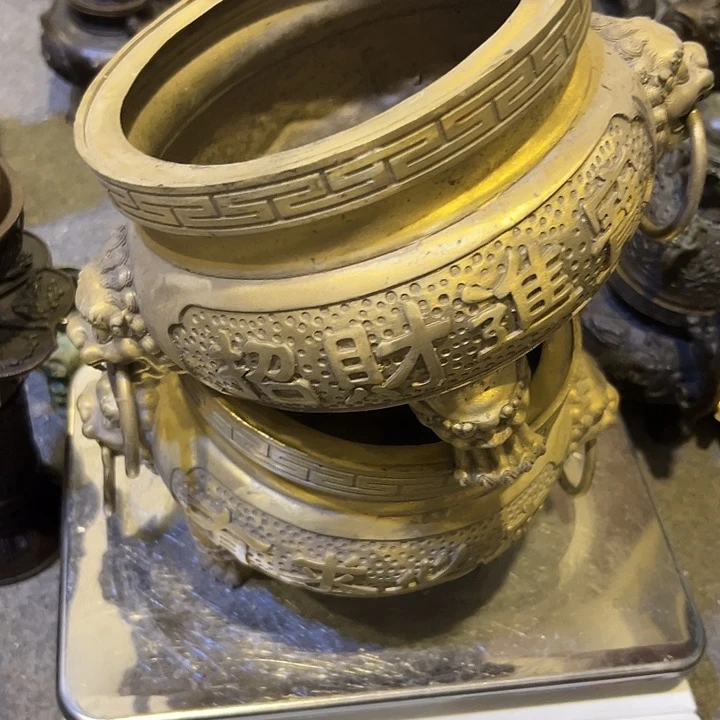 d***n黄铜摆件，文房工艺品摆件