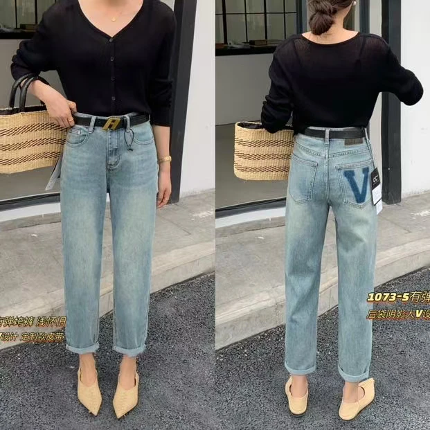 新品韩版百搭牛仔裤 1073-5