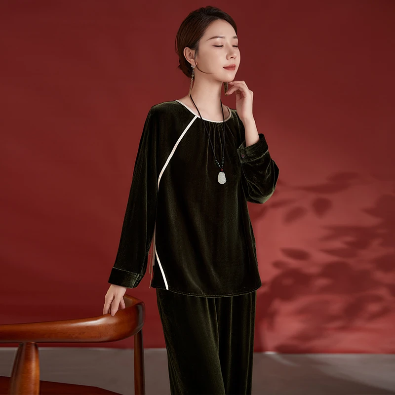 真丝桑蚕丝丝绒套装12498030/42498586