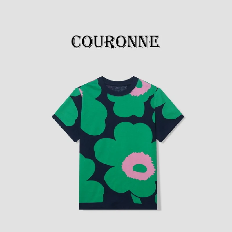 【桐桐】-潮牌设计感百搭时尚修身显瘦百搭圆领短袖上衣22221