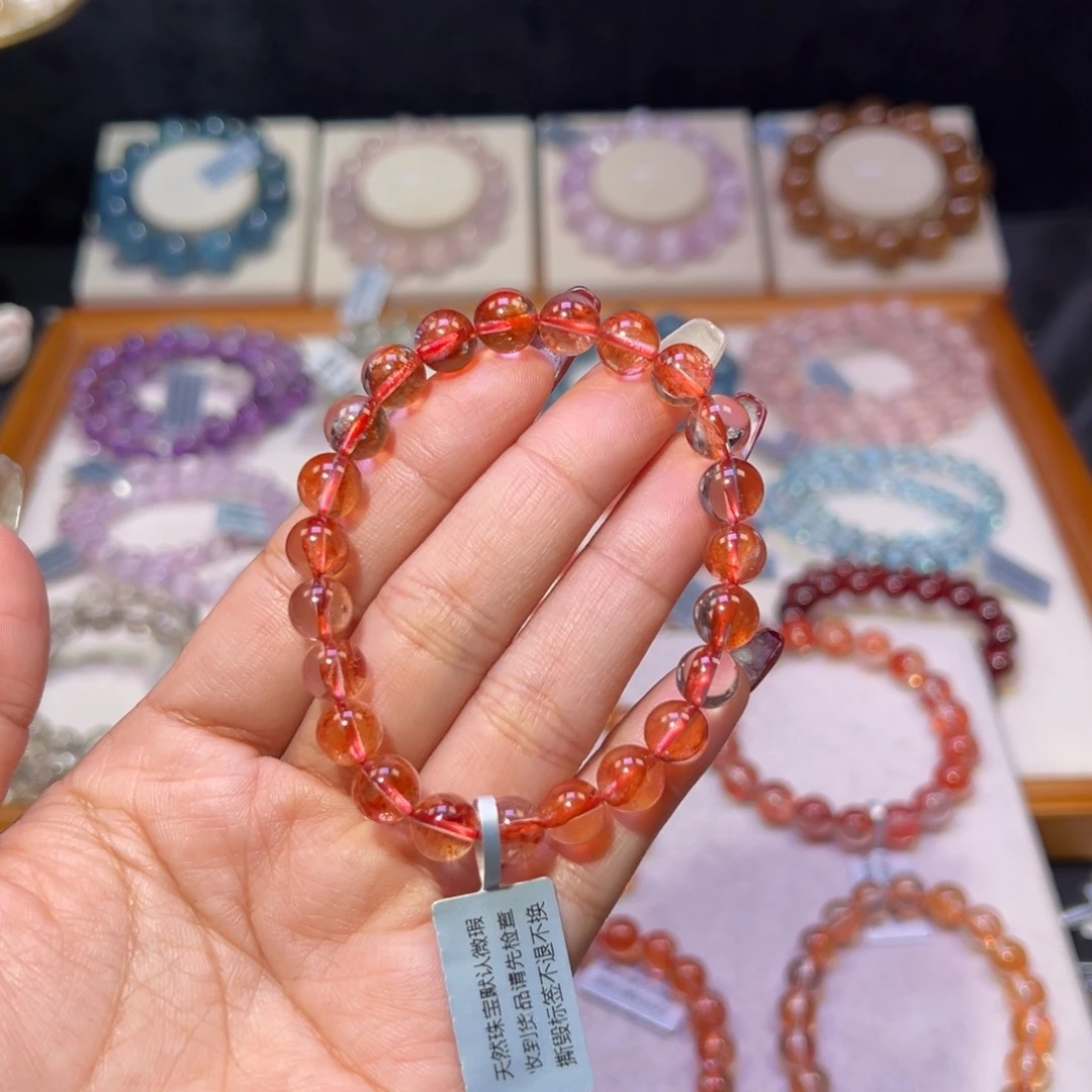 水晶手串未镶嵌A****）殿堂级纸糖胶花8.2m m