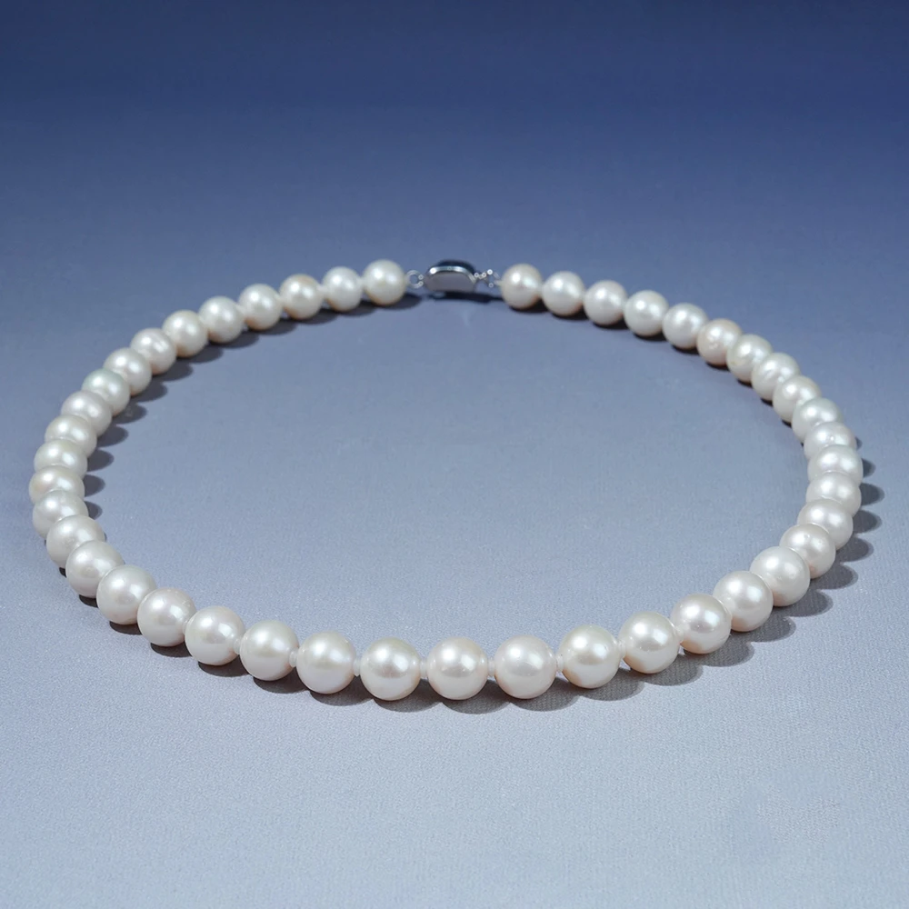 10-11mm惊鸿 无核S925银淡水珍珠项链45cm