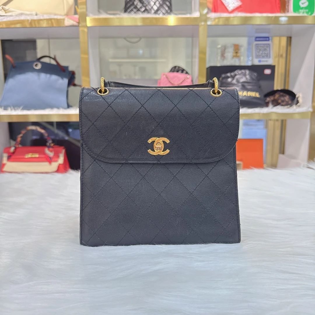 99新 Chanel/香奈儿 vintage手提kelly包，5开