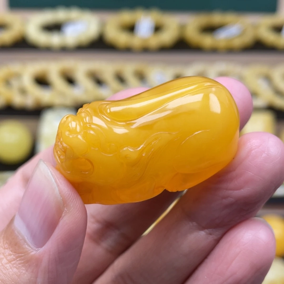 琥珀裸石未镶嵌琥珀蜜蜡