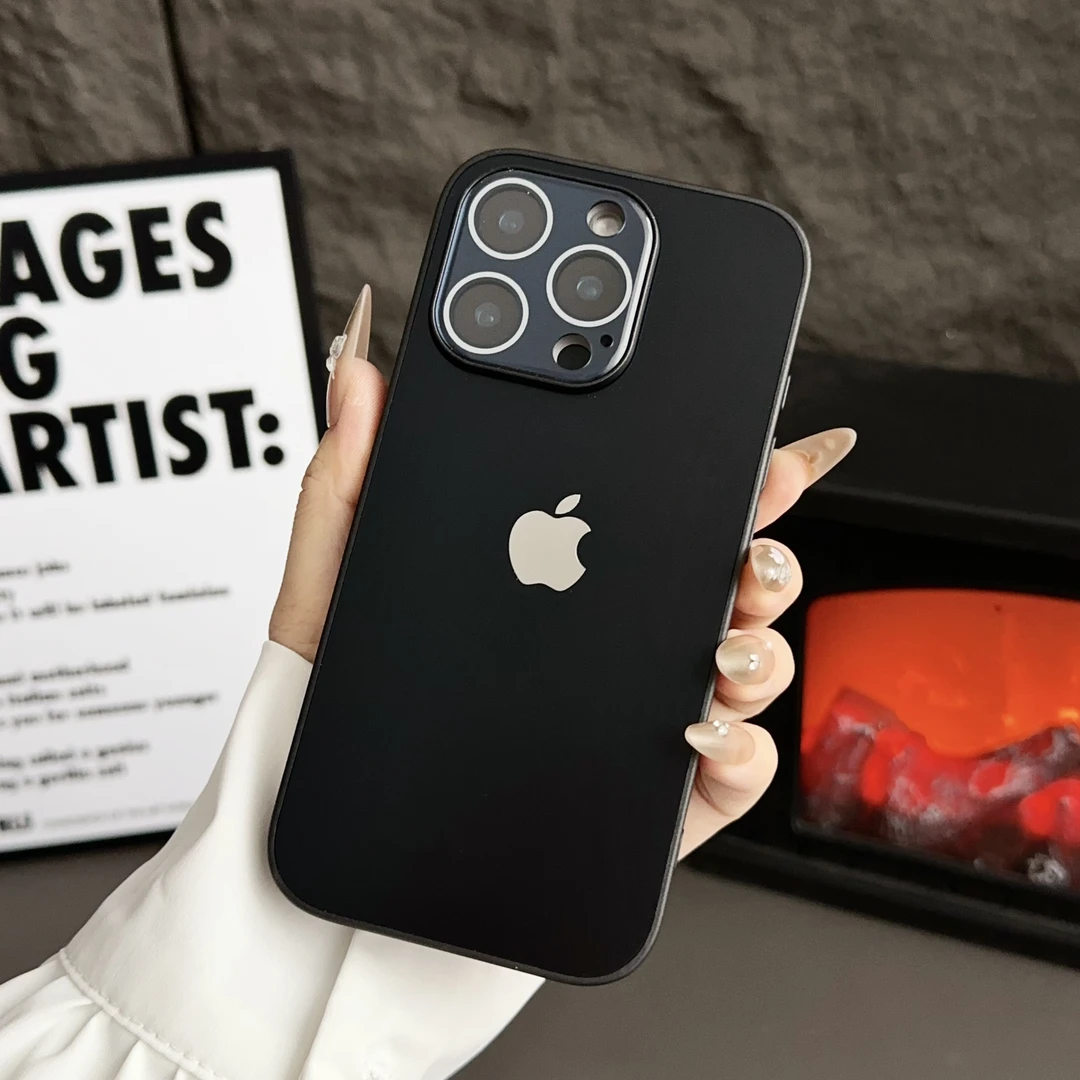 适用苹果16pro手机壳沙漠金磨砂iPhone16promax自带镜头膜保护套