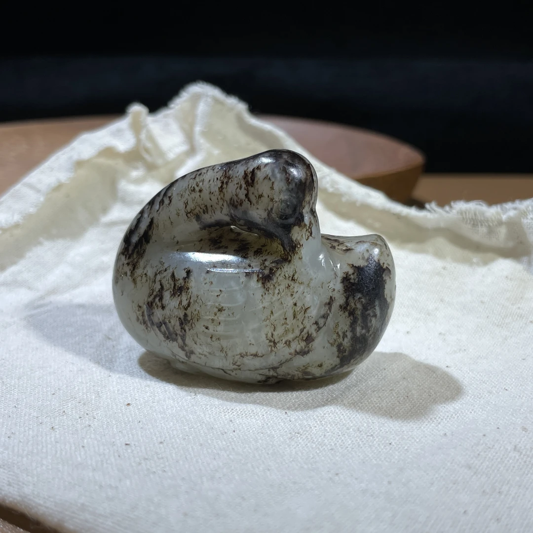 和田玉玉鹅 （高3.85 长4.8 厚2.5 ）62.2克