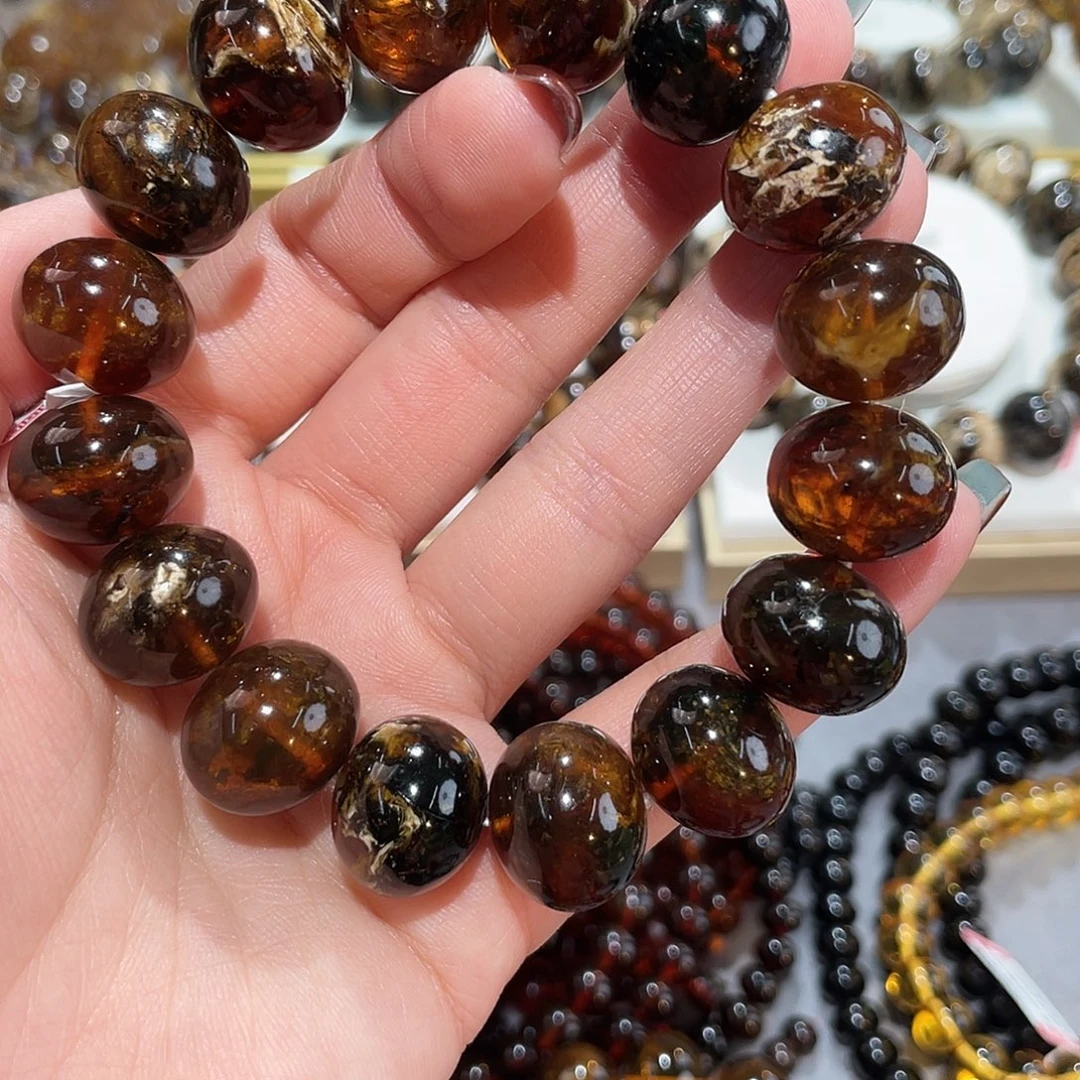 *****琥珀未镶嵌手链16m