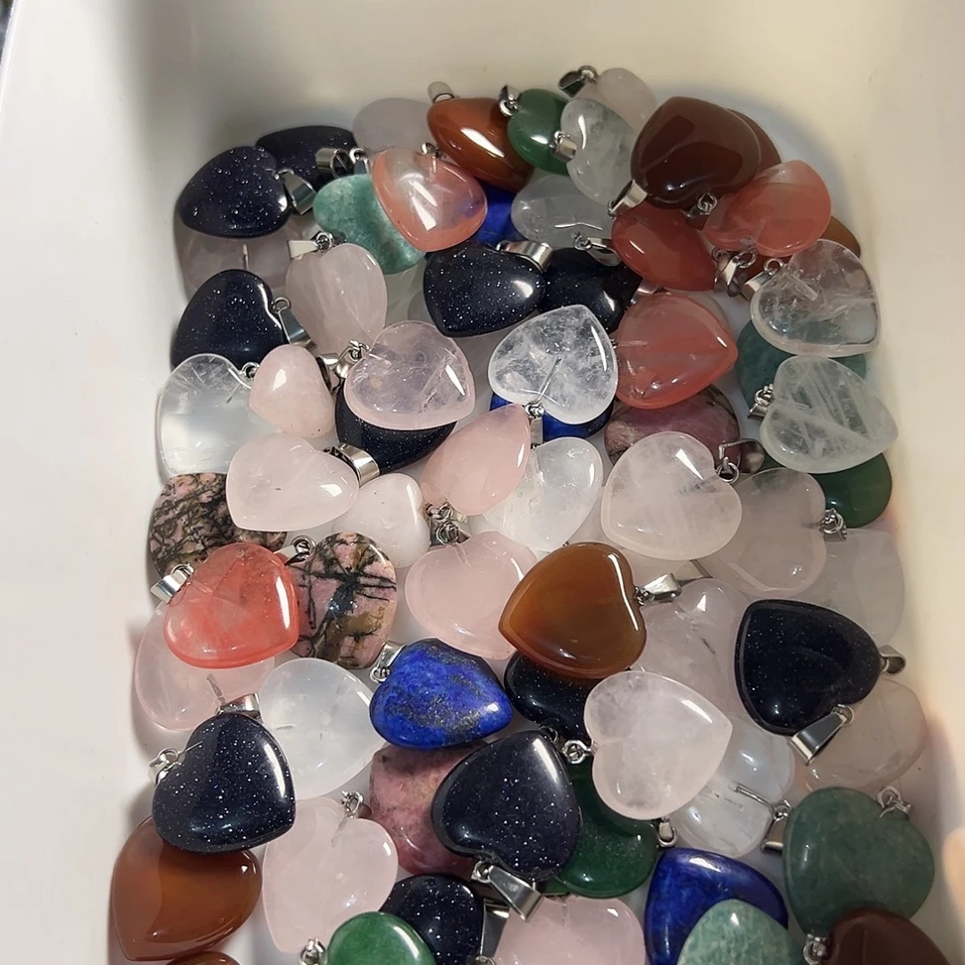 玛瑙/玉髓合金颈饰吊坠任选四颗天然石