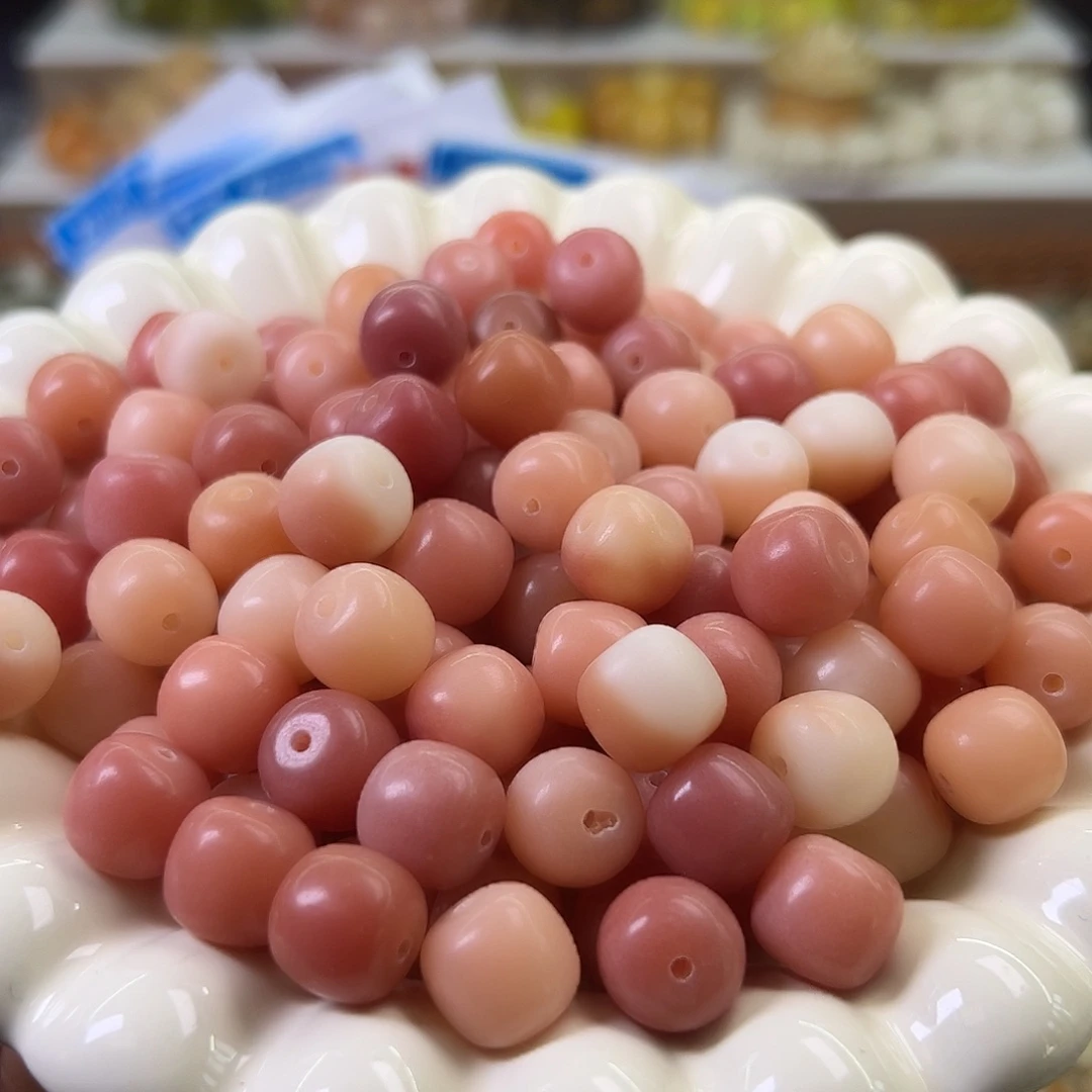 菩提根/象牙果手串微瑕卡12玫瑰桶130颗