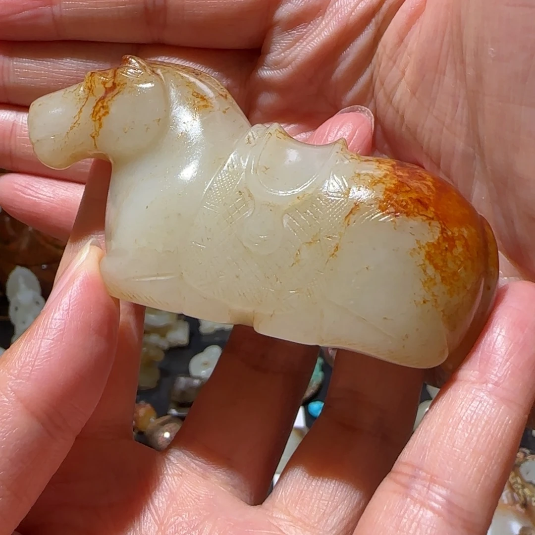 山***哥和田玉未镶嵌挂件