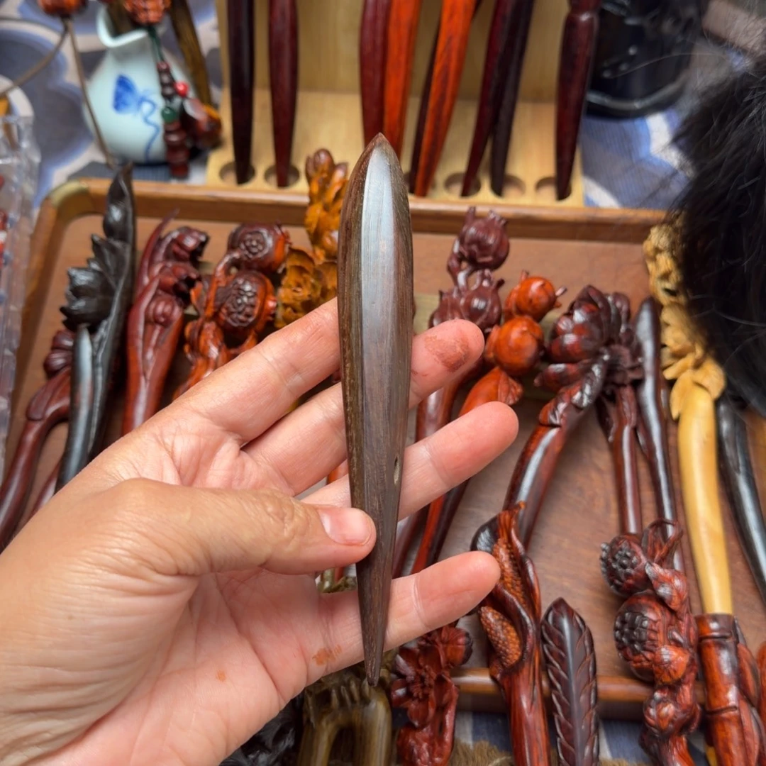 上***6檀香紫檀（小叶紫檀）酸枝随行素簪