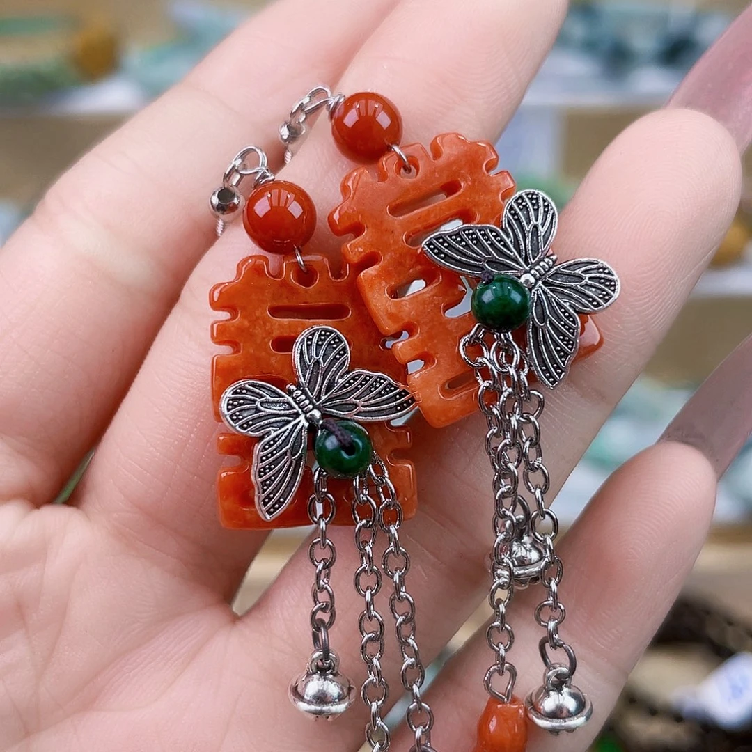 翡翠未镶嵌手链耳坠