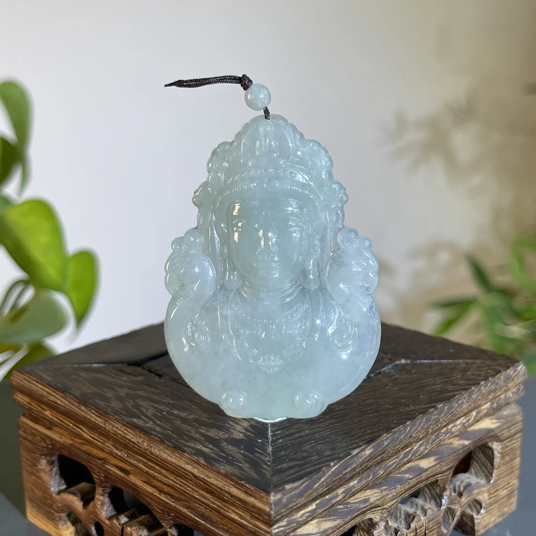 JXW17-104 天然缅甸A货翡翠 出人头地