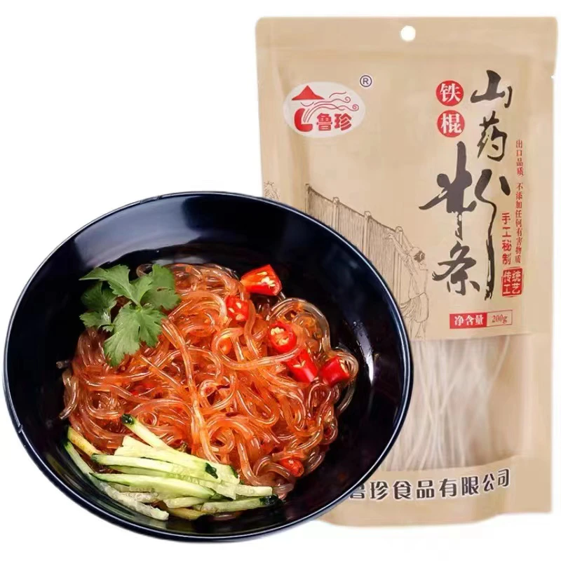 鲁珍铁棍山药粉条0脂火锅炖粉自制酸辣粉配料干净正宗-hy