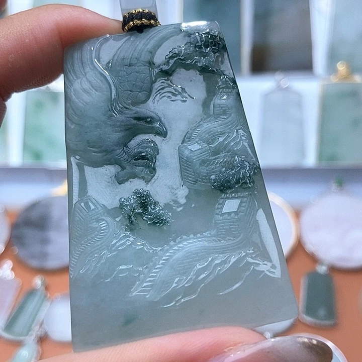 翡翠未镶嵌吊坠(不含链)