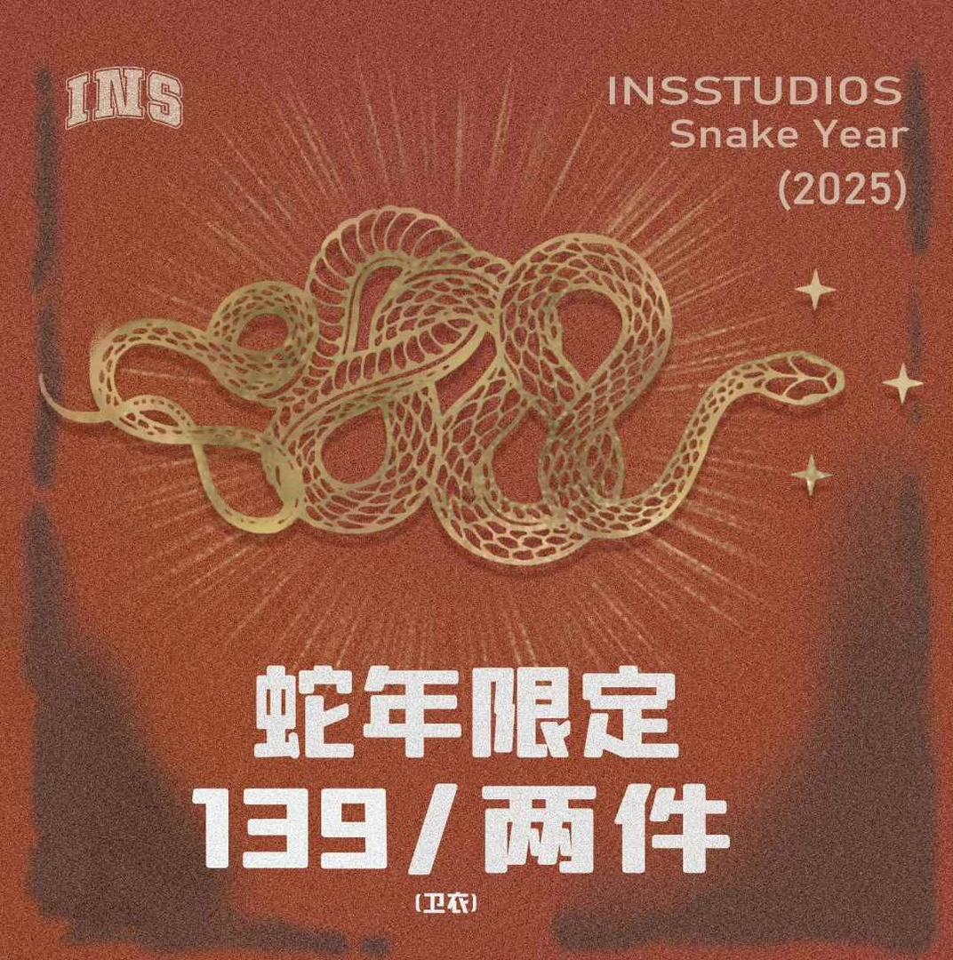 INSstudios蛇年国潮自选福袋 新款卫衣外套宽松休闲复古上衣男女