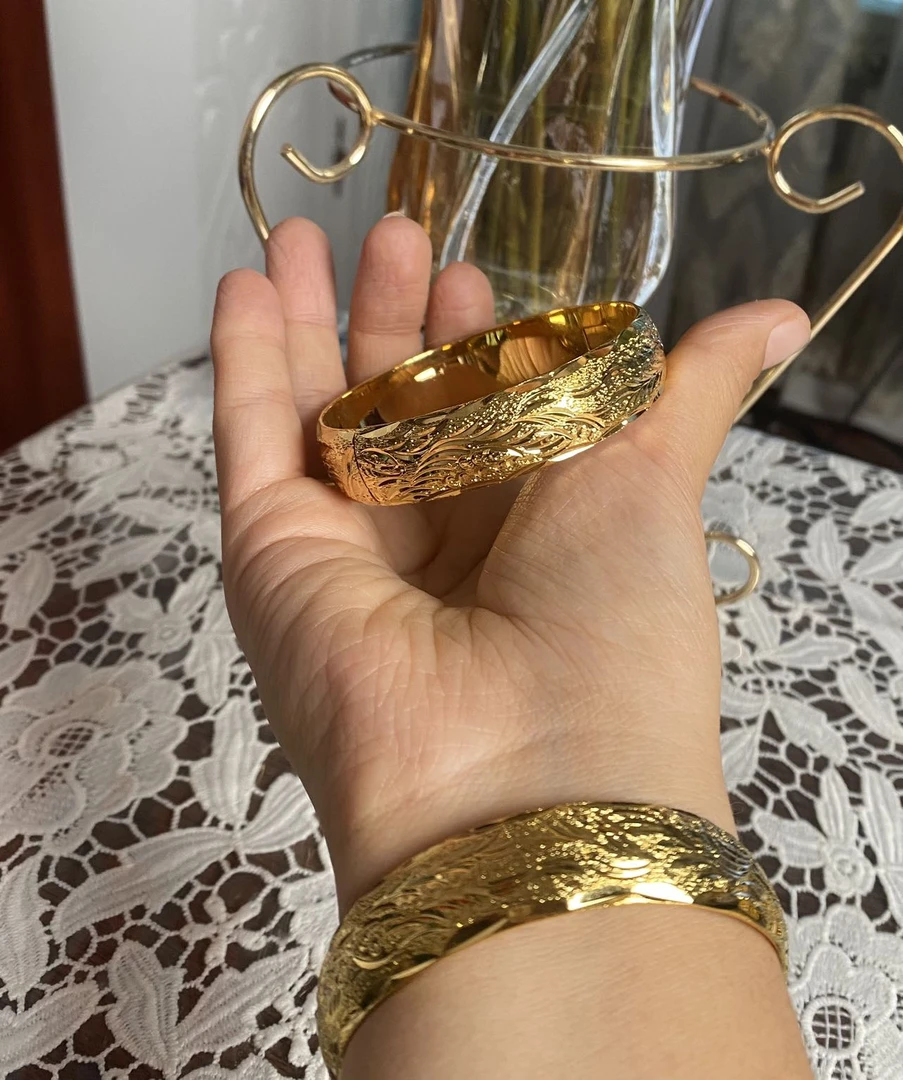 铜合金陶瓷手镯 marziya-民族风素款气质复古通用金色星座/镯子