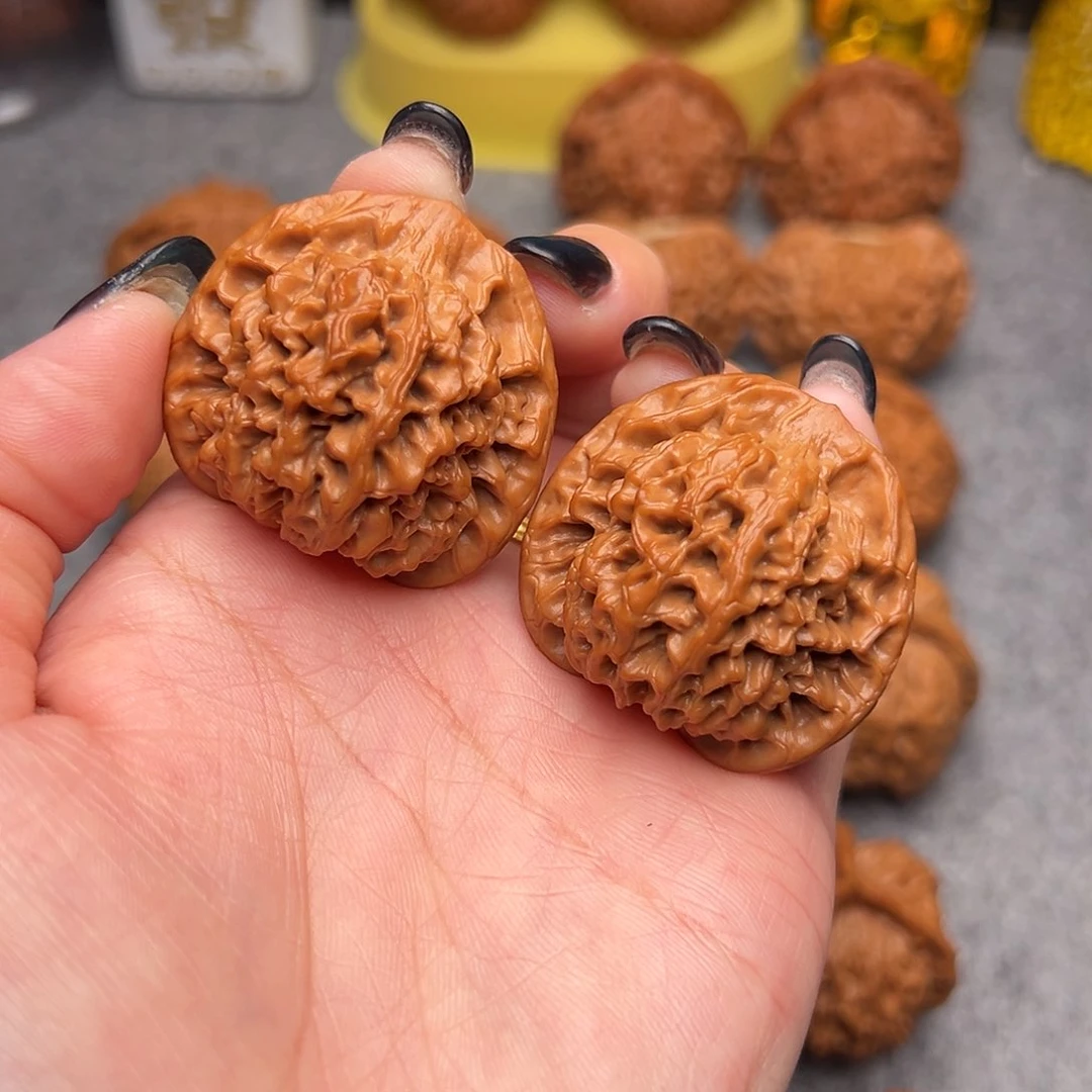 把件文玩核桃毕业精品精配秦闷38全品奶油腊皮